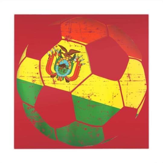 Discover Bolivia Soccer Ball Flag Mahjong Mats