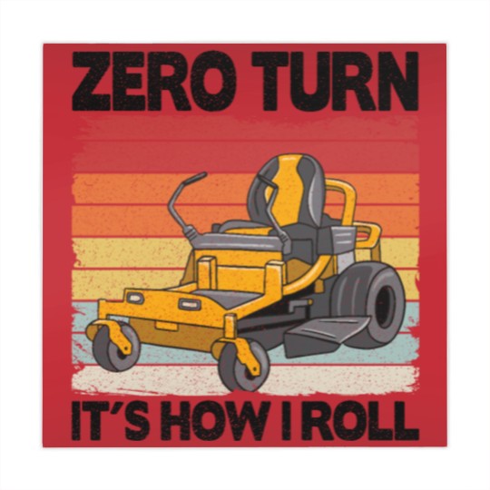 Discover Zero Turn It's How I Roll Funny Gardening Lawn Mahjong Mats