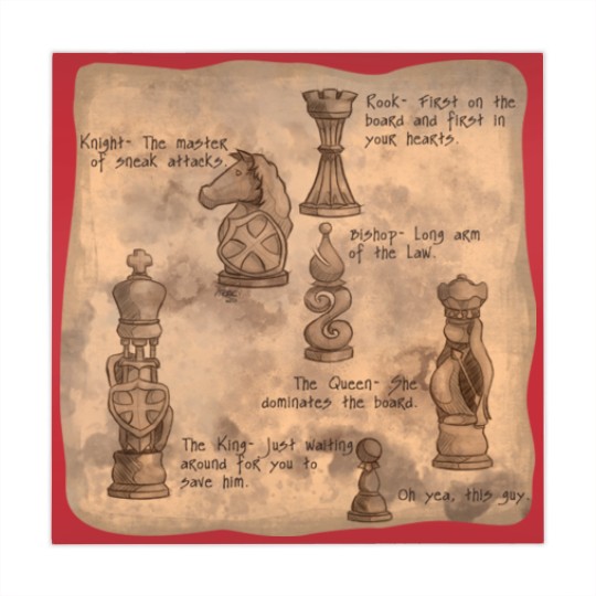 Discover Fantasy Chessmen - Chess - Mahjong Mats