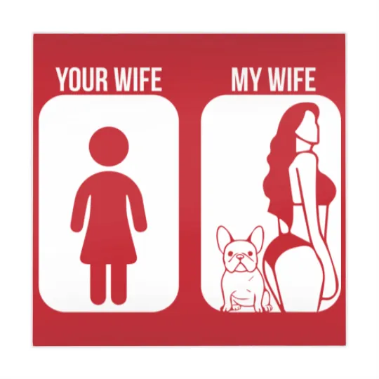 Discover Your Wife My Wife French Bulldog Sexy Mahjong Mats