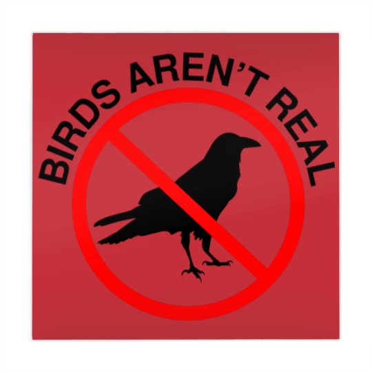 Discover Birds Aren't Real Prohibited Sign Premium Mahjong Mats