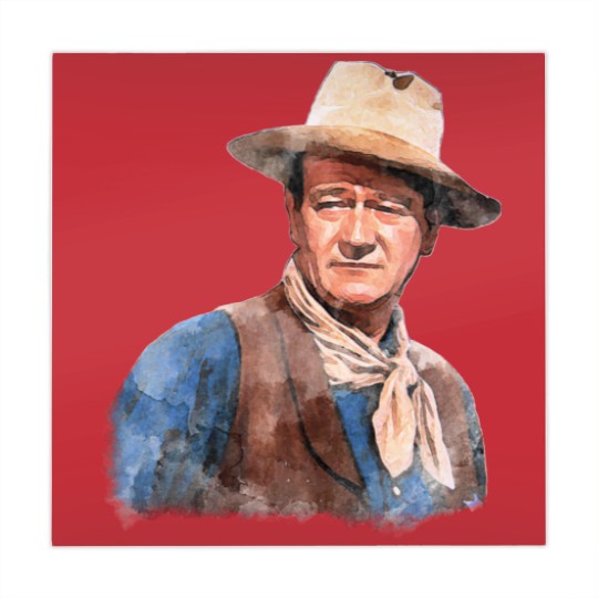 Discover John Wayne "The Duke" - Watercolor - John Wayne - Mahjong Mats