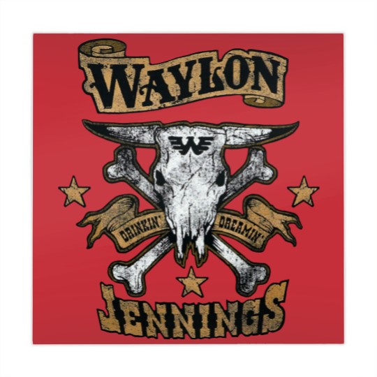 Discover Waylon Jennings Logo Design Classic Mahjong Mats
