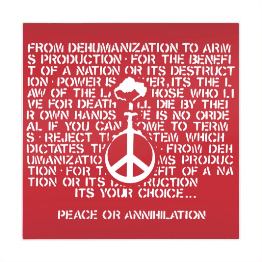 Discover Peace or annihilation Mahjong Mats - Crass - Mahjong Mats