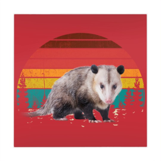 Discover Vintage Retro Possum Lovers Mahjong Mats