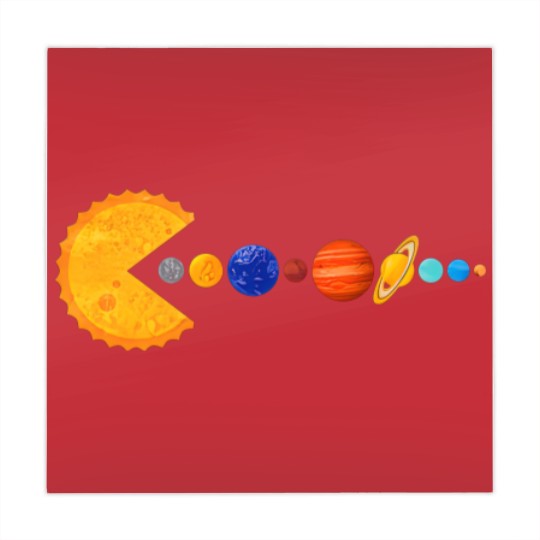 Discover Pacman Eating Planets - Pacman - Mahjong Mats