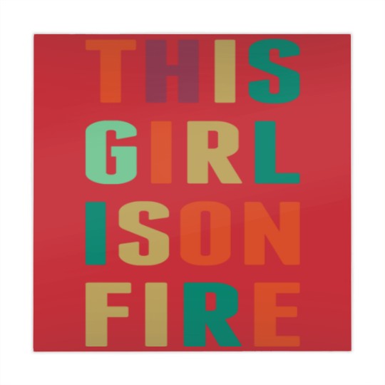 Discover This Girl Is Girl On Fire Mahjong Mats
