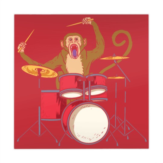 Discover Monkey Playing Drums Drummer Band The Animal Mahjong Mats