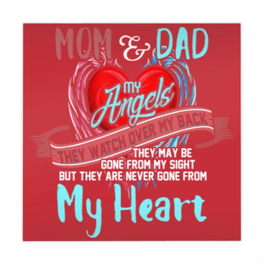 Discover Mom & Dad My Angels Mahjong Mats - in memory of parents In Heaven Mahjong Mats