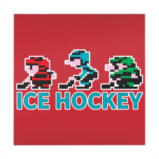Discover 8-bit Ice Hockey Guys for Dark Mahjong Mats - Nintendo - Mahjong Mats