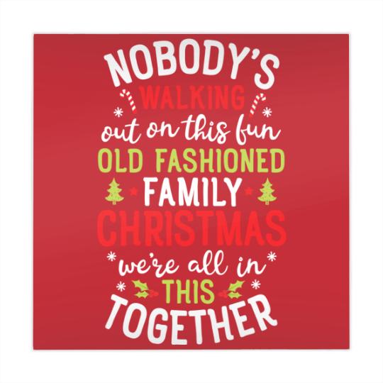 Discover Nobody's Walking Out On This Fun Old Family Christmas Xmas Mahjong Mats