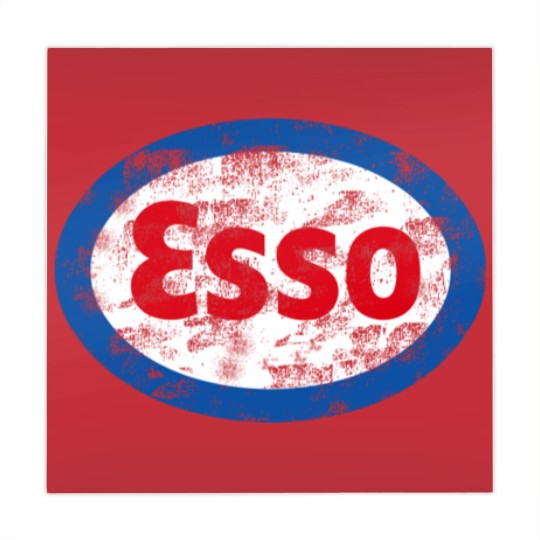 Discover Vintage distressed Esso logo - Auto Racing - Mahjong Mats