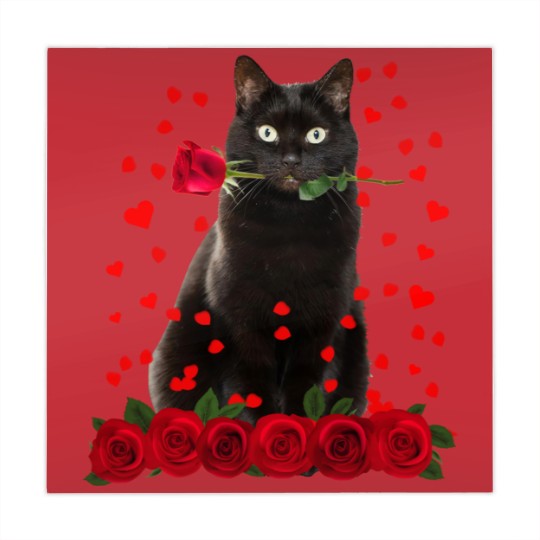 Discover Black Cat Valentines Day Teenager Mahjong Mats