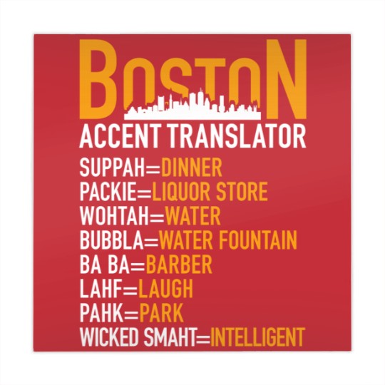Discover Wicked Smaht Boston Accent Translator BostoniansT-Mahjong Mats