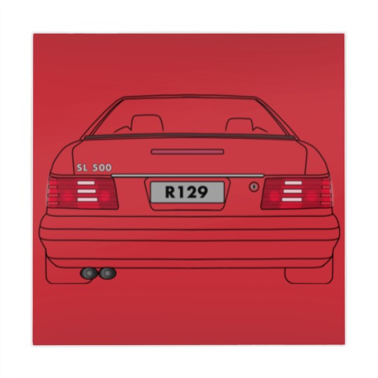 Discover R129 - SL - Rear- Black Mahjong Mats