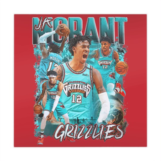 Discover Ja Morant Mahjong Mats | Memphis Grizzlies Bootleg Graphic Mahjong Mats