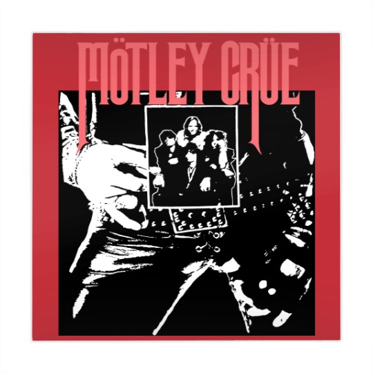 Discover Vintage 2000's Original Motley Crue Rock Band Concert Too Fast For Love Tour Black & Red Mahjong Mats