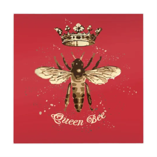 Discover Queen Bee Mahjong Mats with Crown for Beekeepers & Bee Lovers