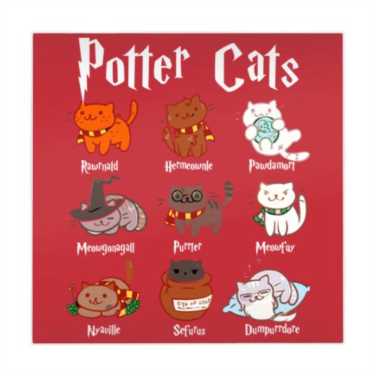 Discover Potter Cats Mahjong Mats Funny Gifts For Cat Lovers - Cat - Mahjong Mats