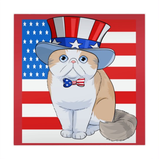 Discover Exotic Shorthair Cat 4th of July - Exotic Cat - Mahjong Mats