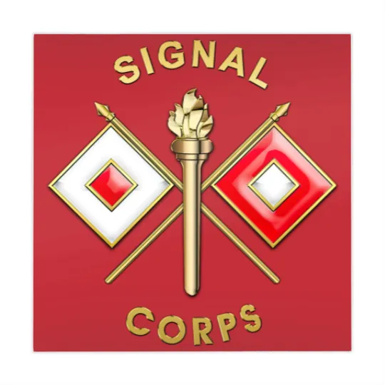 Discover Signal Corps Branch Insignia Mahjong Mats