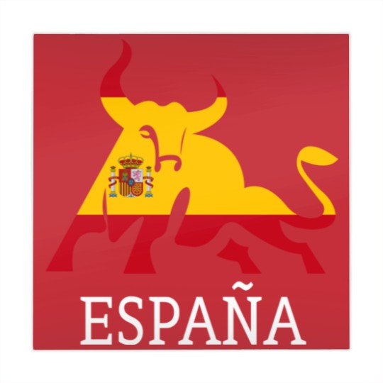 Discover Spain Spanish Flag Souvenir Toro España Bull Silhouette - Spanish Spain Flag Souvenir Bull S - Mahjong Mats