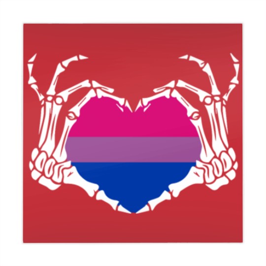 Discover Skeleton Hand Heart Bisexual Funny Halloween Mahjong Mats