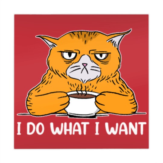 Discover I do What I Want Funny Sarcastic Cat Mahjong Mats