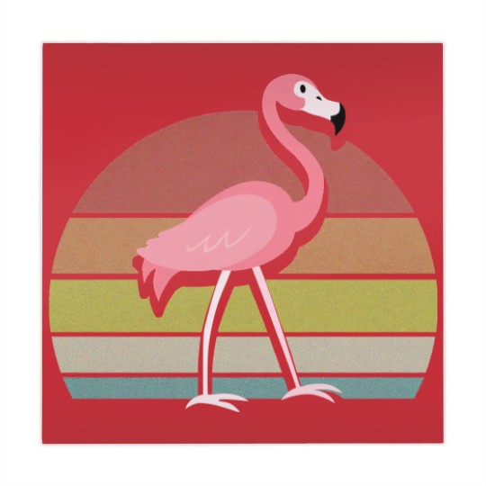 Discover Flamingo Mahjong Mats Sunset Retro Vintage 70s Animal Nature Lovers - Flamingo - Mahjong Mats