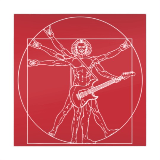 Discover Vitruvian Man Guitar Music Player Da Vinci Mahjong Mats