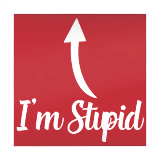 Discover I'm Stupid Up Arrow Funny Mahjong Mats
