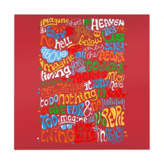 Discover Lennon Imagine Quote Mahjong Mats