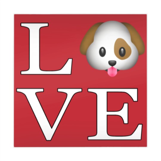 Discover Love Cute Dog _emoji icon smiley emoticon Mahjong Mats