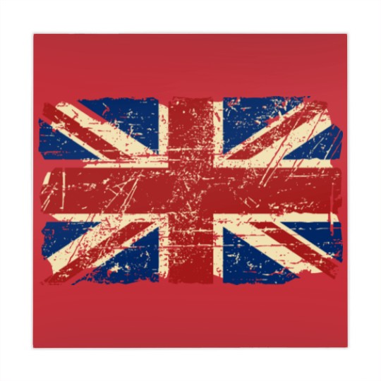 Discover Union Jack Flag - Vintage Look Mahjong Mats
