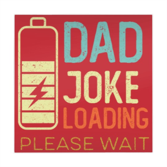 Discover Dad Joke Loading Please wait, vintage color Mahjong Mats