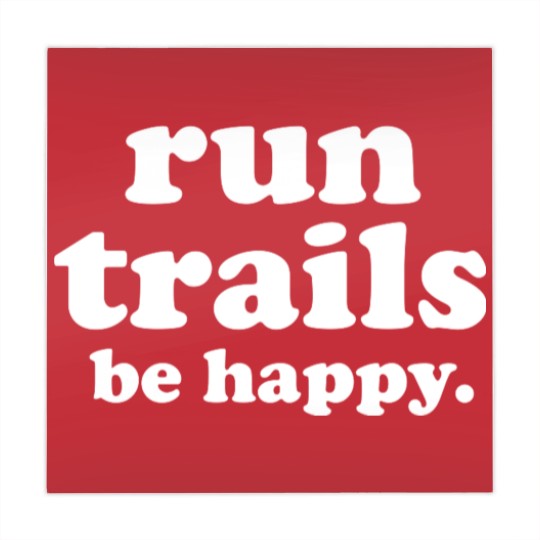 Discover Run Trails Be Happy Trail running - Trail Running - Mahjong Mats