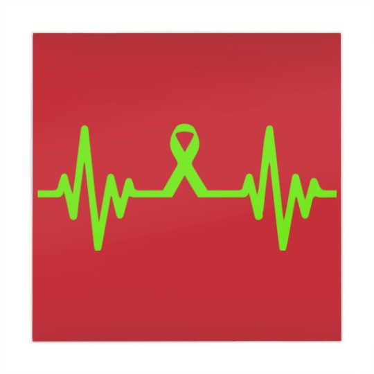 Discover lymphoma cancer ribbon heartbeat - Lymphoma Cancer - Mahjong Mats