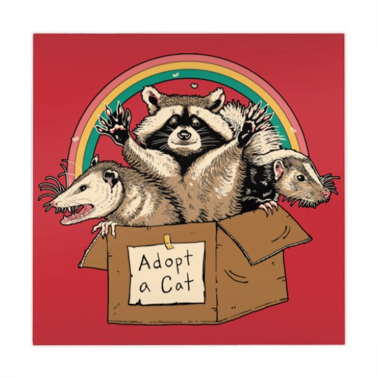 Discover Racoon Opossum Mahjong Mats