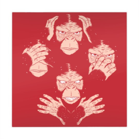 Discover Monkey Cover Face Awesome Gorilla Queen Band Mahjong Mats