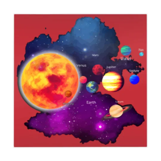 Discover Solar System Planets For Astronomy And Space Geeks Mahjong Mats