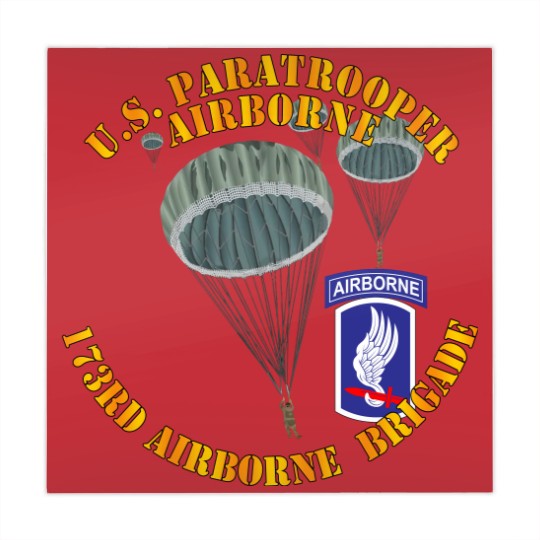 Discover Army - US Paratrooper - 173rd Airborne Bde wo Shadow - Military - Mahjong Mats