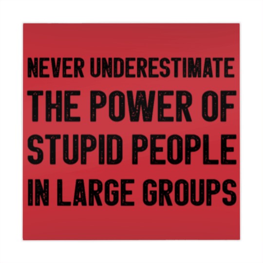 Discover Never Underestimate The Power Of Stupid People Mahjong Mats