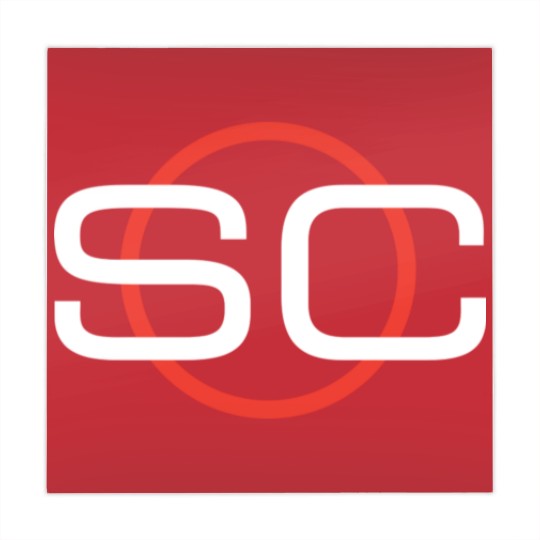Discover Espn Sportscenter Red White Circle Logo C2Gift Mahjong Mats Mahjong Mats