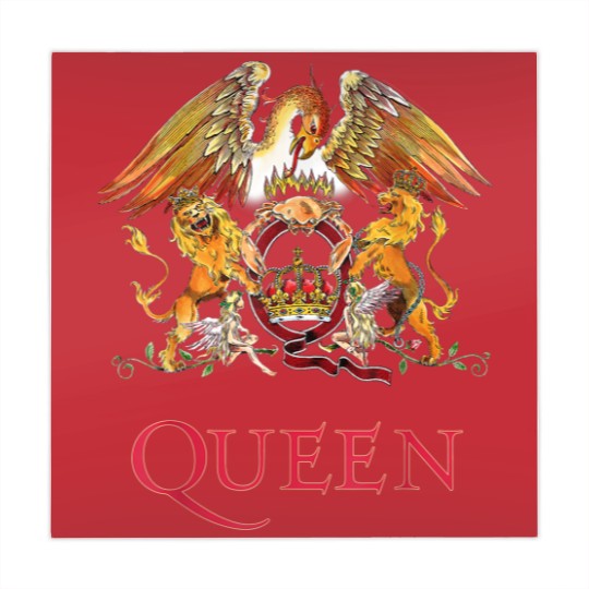 Discover Queen White Crest Freddie Mercury Brian May Mahjong Mats Mahjong Mats