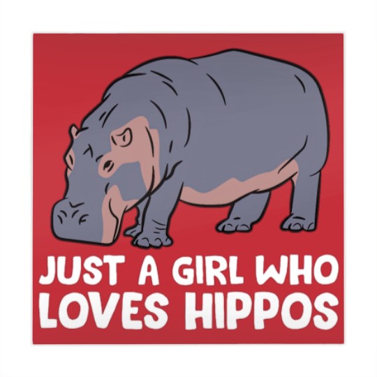 Discover Hippo Girl Just a Girl Who Loves Hippos Mahjong Mats