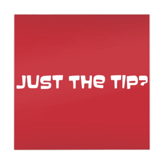 Discover Just the Tip Funny logo Mahjong Mats
