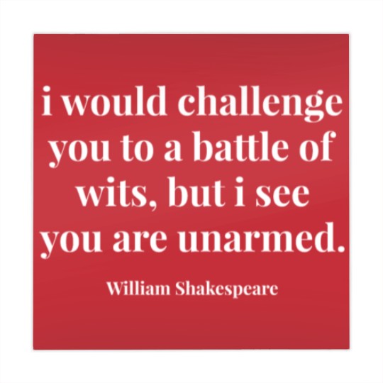 Discover I Would Challenge You To A Battle Of Wits Mahjong Mats