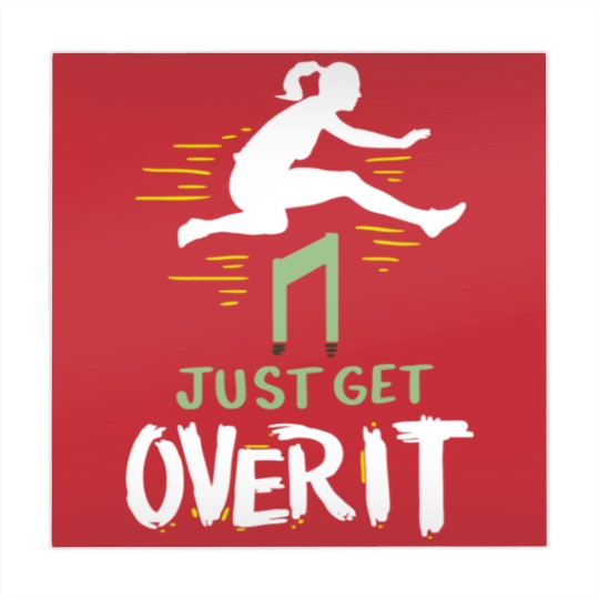 Discover Hurdler Just Get Over It Hurdles Gift Mahjong Mats