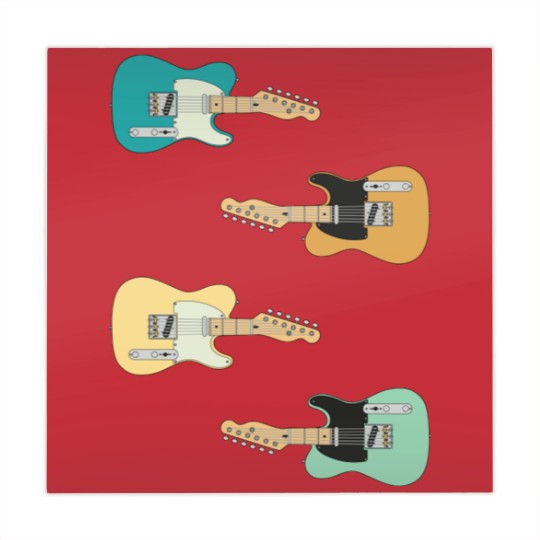 Discover Three Frets T-Style Maple Electric Guitar Pack - Guitar Sticker Pack - Mahjong Mats