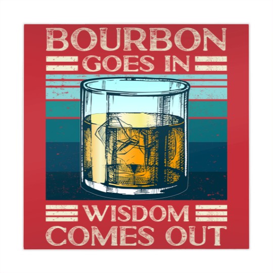 Discover Bourbon goes in Wisdom comes out Whiskey Lover - Bourbon - Mahjong Mats